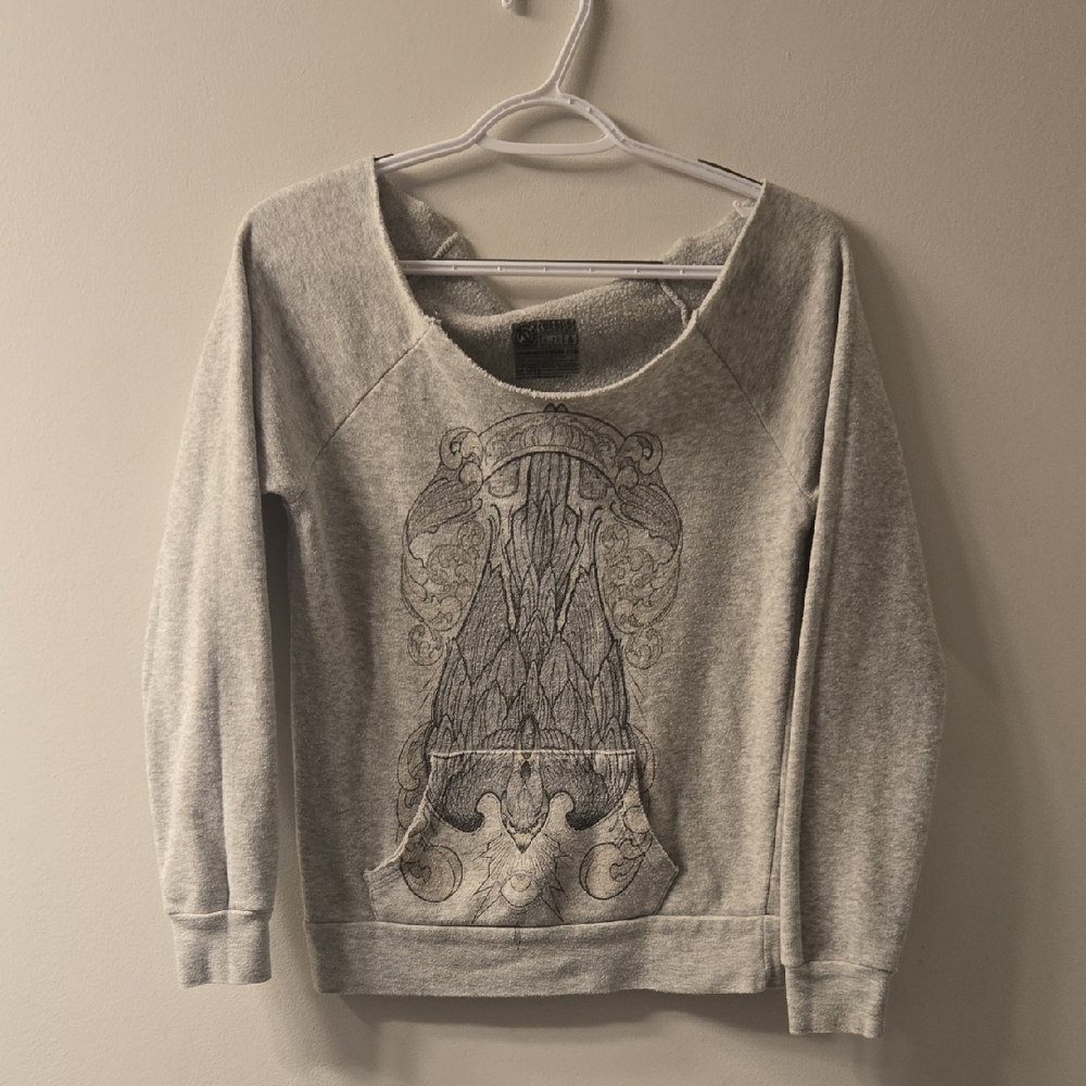 Gray Graphic Sweatshirt